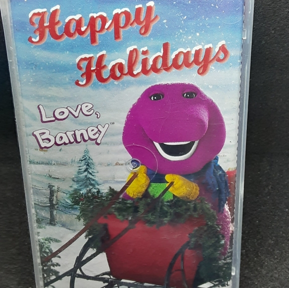 Happy Holidays Love Barney Collectible Vintage Audio Cassette Tape Kids Music - Picture 1 of 4